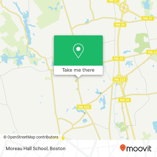 Moreau Hall School map