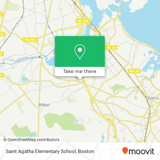 Saint Agatha Elementary School map