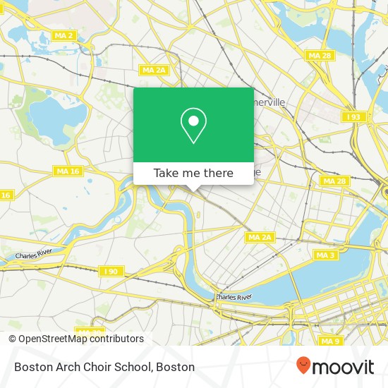 Boston Arch Choir School map