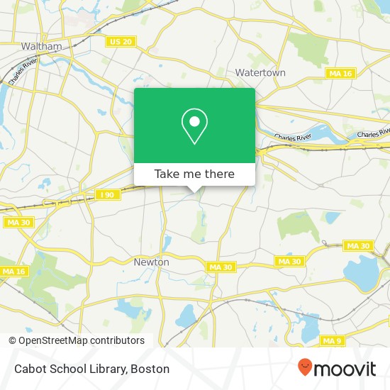 Cabot School Library map