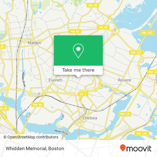 Mapa de Whidden Memorial