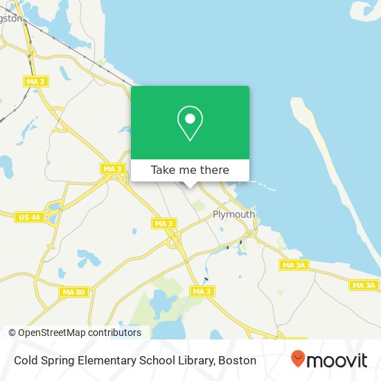 Cold Spring Elementary School Library map