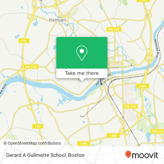 Gerard A Guilmette School map