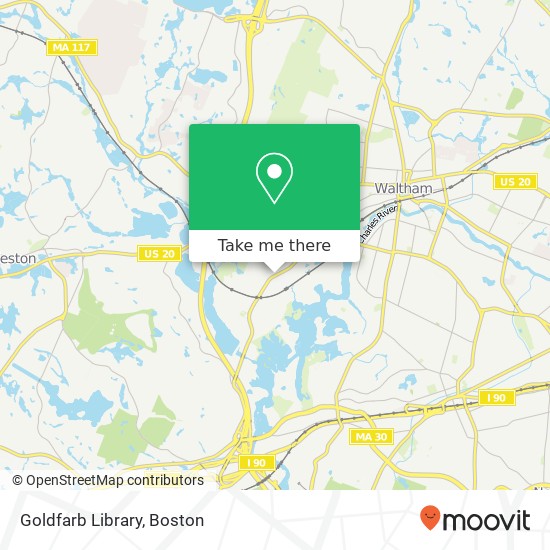 Goldfarb Library map