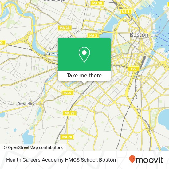 Mapa de Health Careers Academy HMCS School