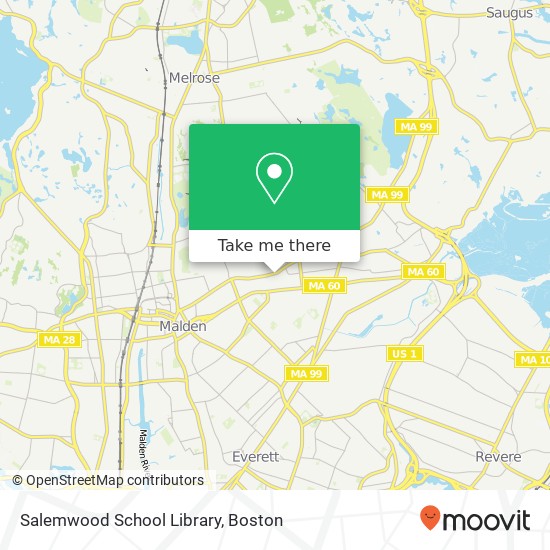 Salemwood School Library map