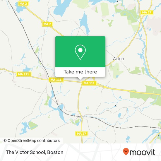 The Victor School map