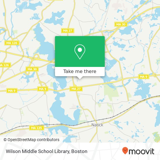 Wilson Middle School Library map