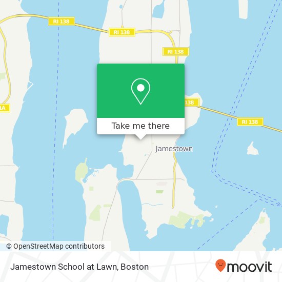 Mapa de Jamestown School at Lawn