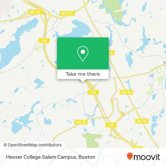 Hesser College Salem Campus map