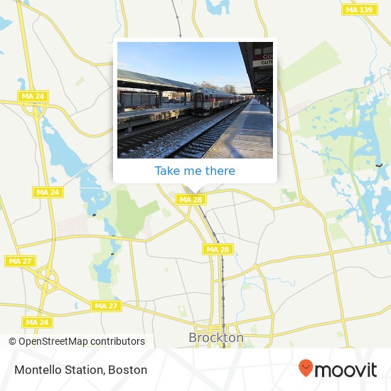 Montello Station map