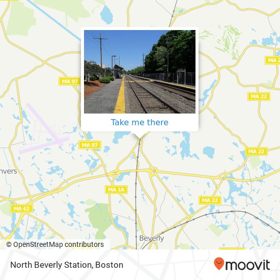 Mapa de North Beverly Station