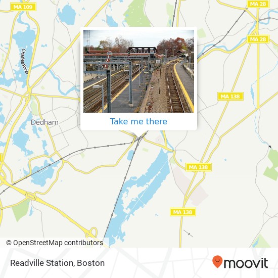 Readville Station map