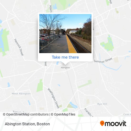 Abington Station map