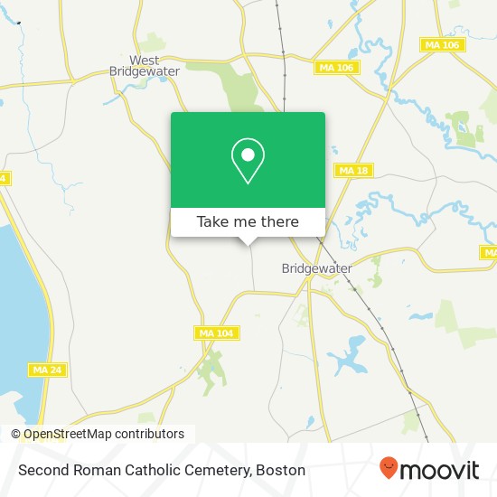 Second Roman Catholic Cemetery map