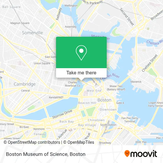Boston Museum of Science map