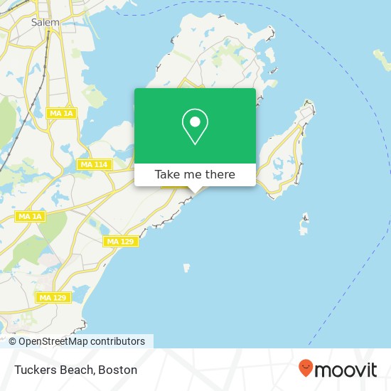 Tuckers Beach map