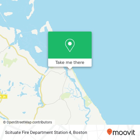 Scituate Fire Department Station 4 map