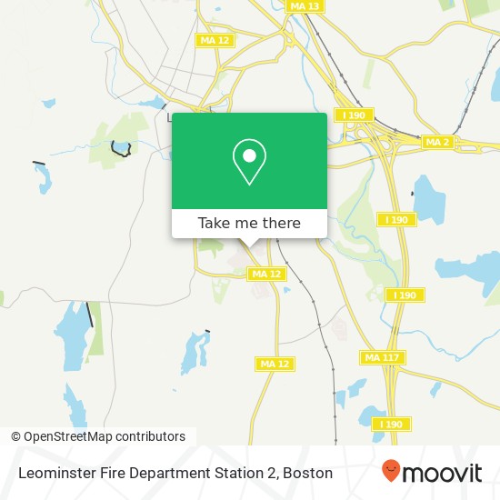 Mapa de Leominster Fire Department Station 2