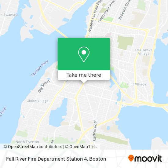 Mapa de Fall River Fire Department Station 4