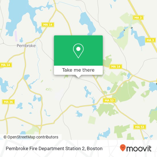 Mapa de Pembroke Fire Department Station 2