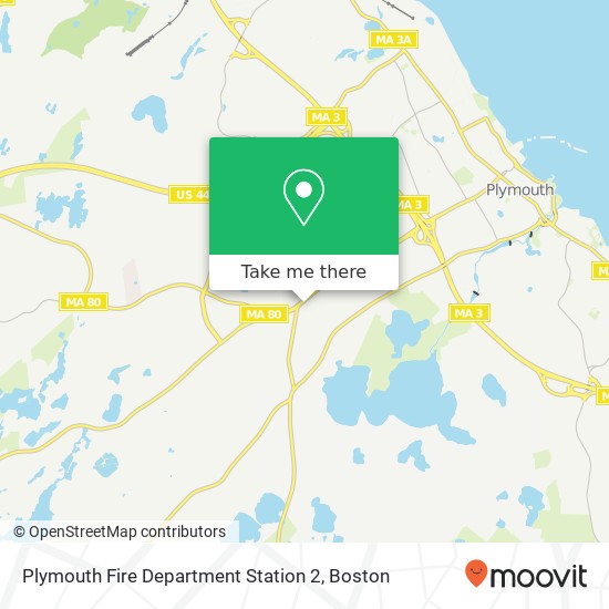 Plymouth Fire Department Station 2 map