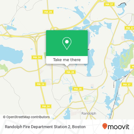 Mapa de Randolph Fire Department Station 2