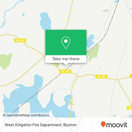 West Kingston Fire Department map