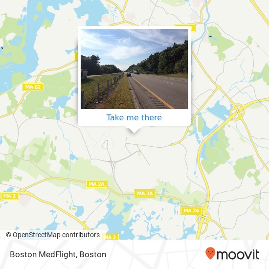 Boston MedFlight map