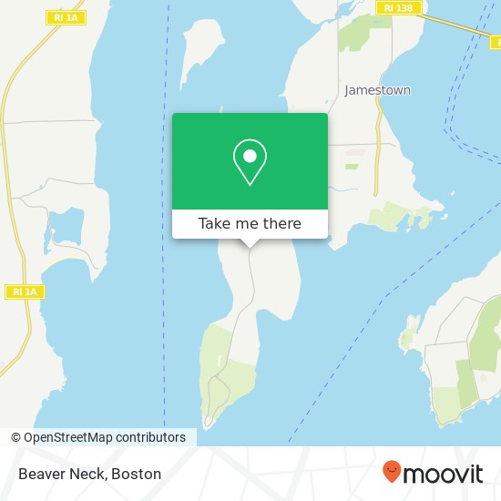 Mapa de Beaver Neck