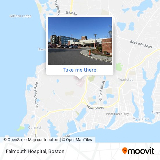 Falmouth Hospital map