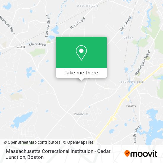 Massachusetts Correctional Institution - Cedar Junction map