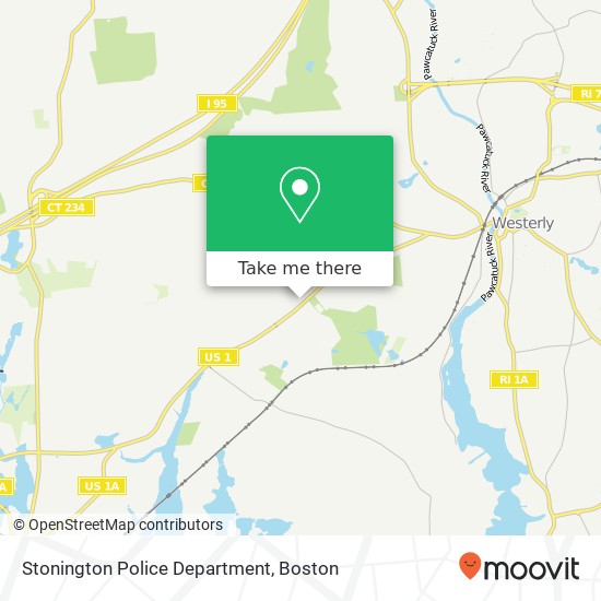 Stonington Police Department map