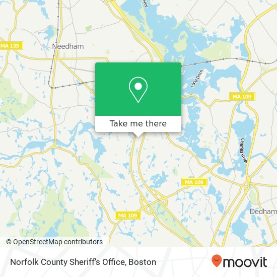 Mapa de Norfolk County Sheriff's Office