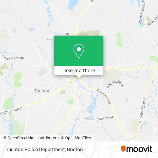 Mapa de Taunton Police Department