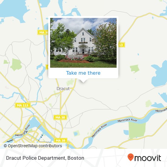 Mapa de Dracut Police Department