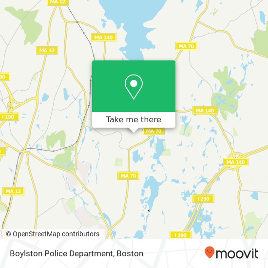 Mapa de Boylston Police Department