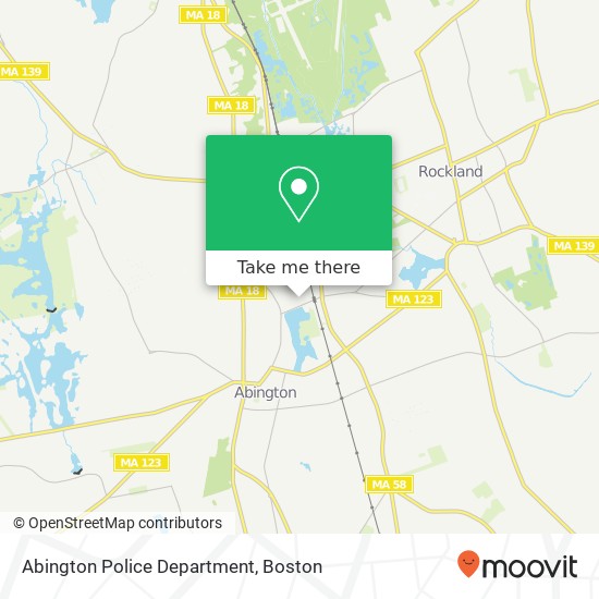 Abington Police Department map