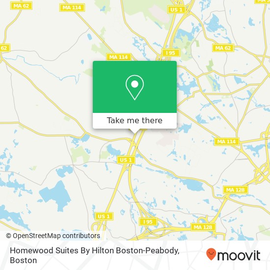 Homewood Suites By Hilton Boston-Peabody map