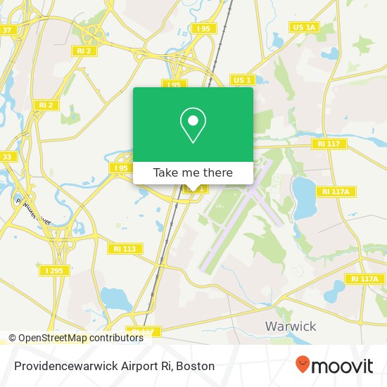 Providencewarwick Airport Ri map