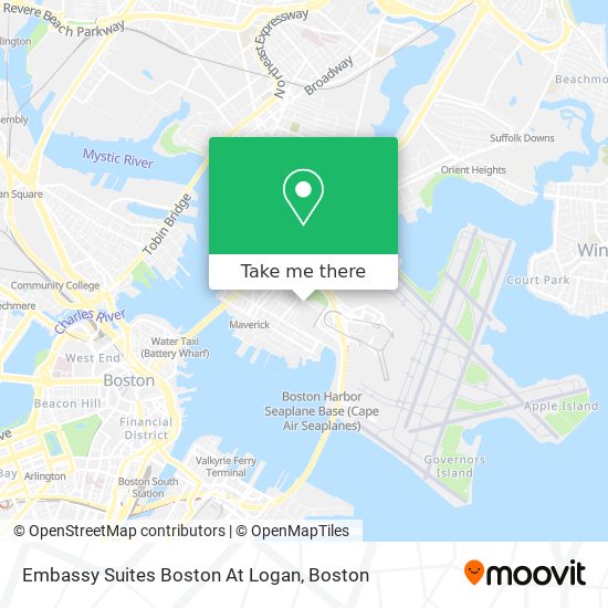 Mapa de Embassy Suites Boston At Logan