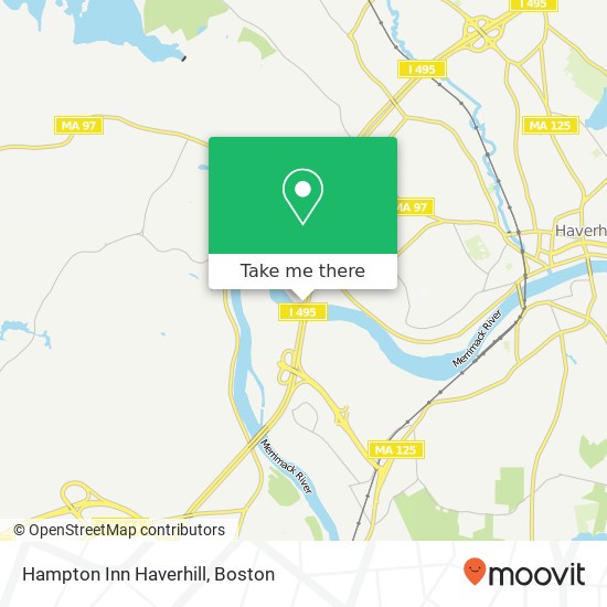 Hampton Inn Haverhill map