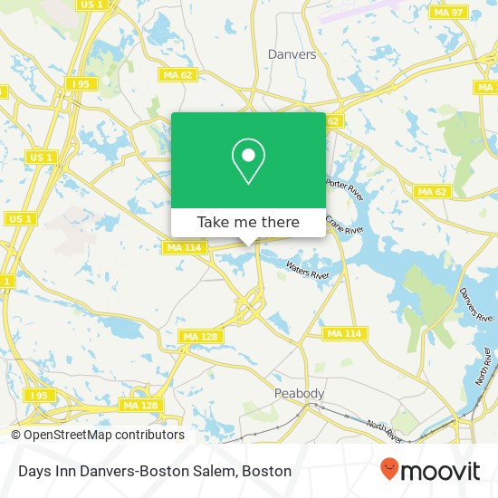 Days Inn Danvers-Boston Salem map