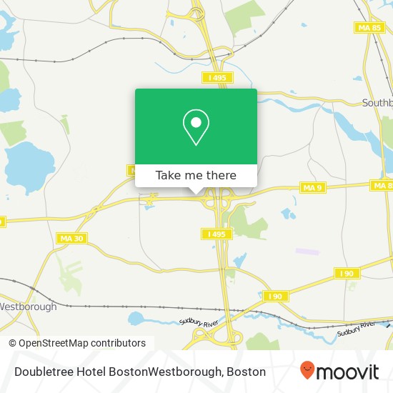 Mapa de Doubletree Hotel BostonWestborough