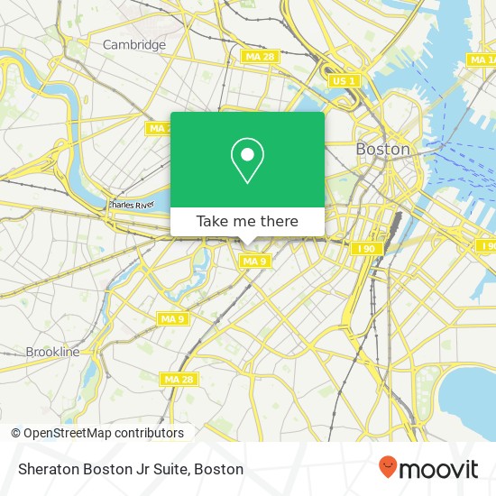 Sheraton Boston Jr Suite map