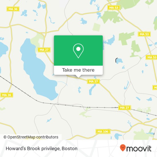 Howard's Brook privilege map