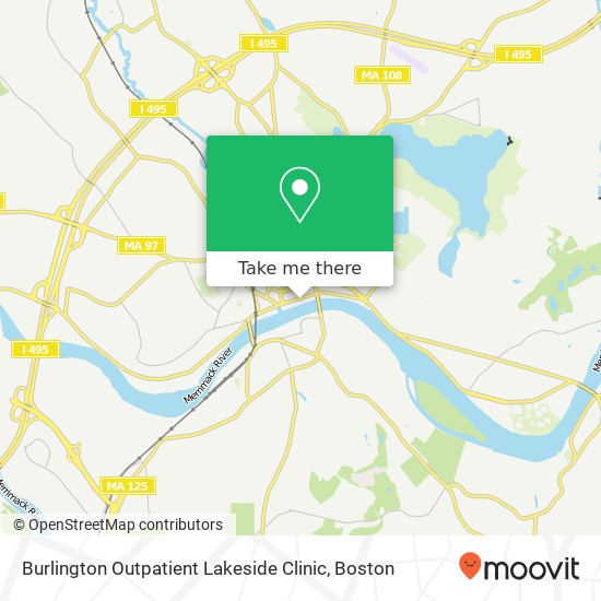 Mapa de Burlington Outpatient Lakeside Clinic