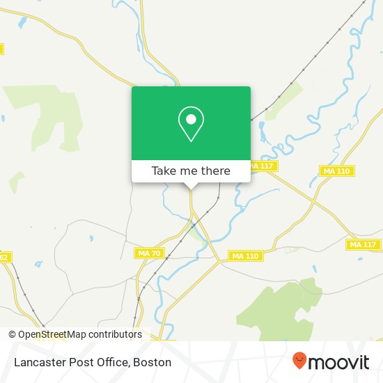 Lancaster Post Office map