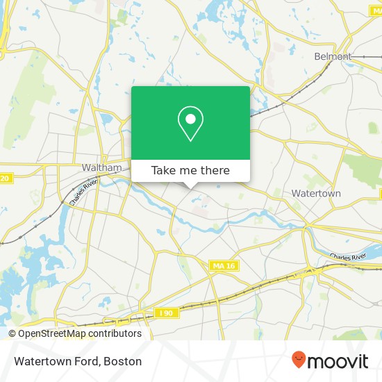 Watertown Ford map
