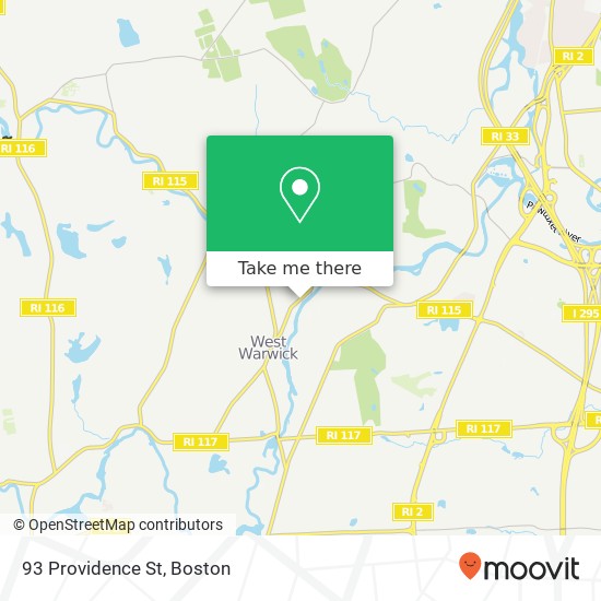 Mapa de 93 Providence St